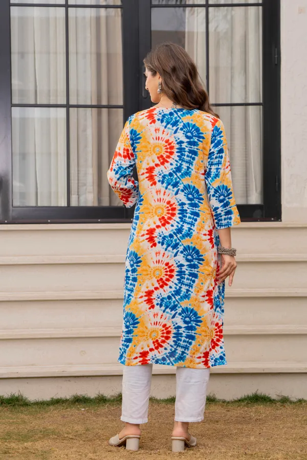 Blue_Viscose_Rayon_Tie-Dye_Straight_Kurta_For_Women