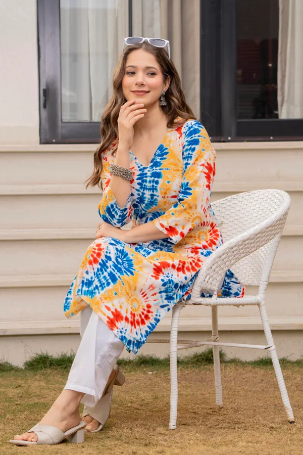 Blue_Viscose_Rayon_Tie-Dye_Straight_Kurta_For_Women