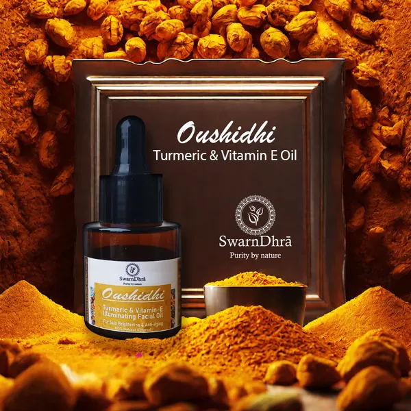 SwarnDhrā_Oushidhi_Turmeric_&_Vitamin_E_Nourishing_Facial_Oil