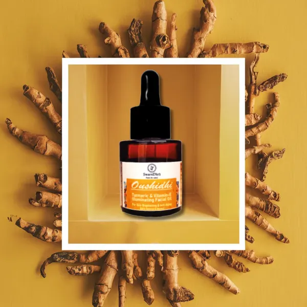 SwarnDhrā_Oushidhi_Turmeric_&_Vitamin_E_Nourishing_Facial_Oil