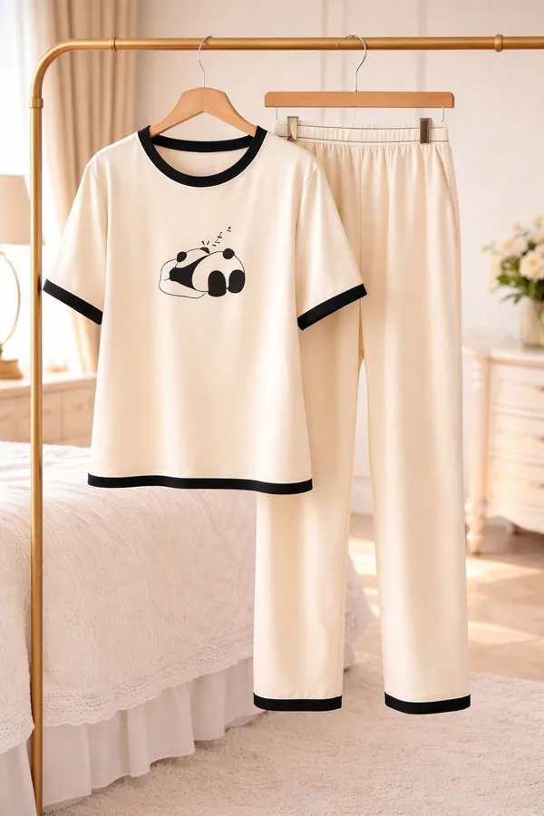 Women_Printed_White_Top_And_Pyjama_Set