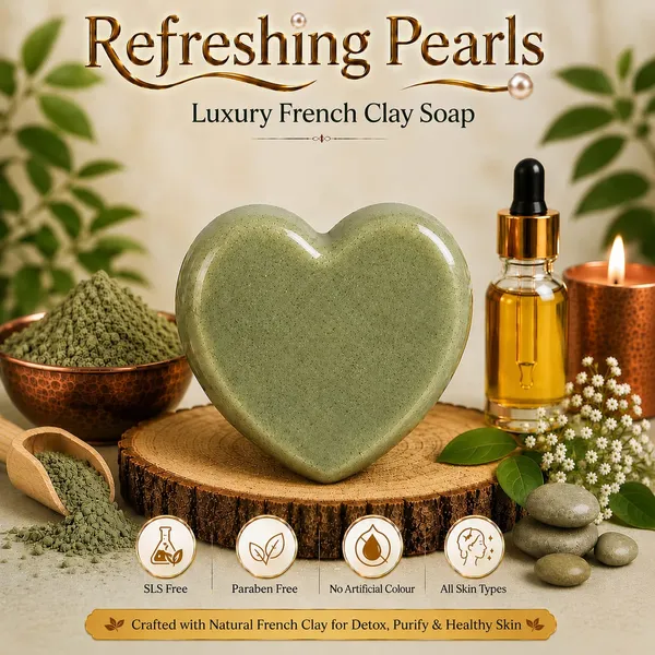 Refreshing_Pearls_Luxury_Organic_Soap_Combo_Pack_Of_4_(Rice_Milk,_Honey_Oatmeal,_Ubtan,_Green_French_Clay)