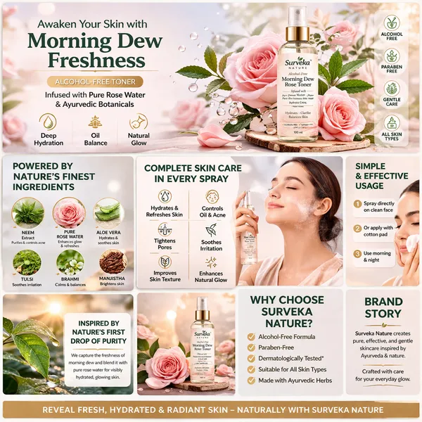 Surveka_Nature_Morning_Dew_Rose_Toner_Alcohol_Free_100Ml