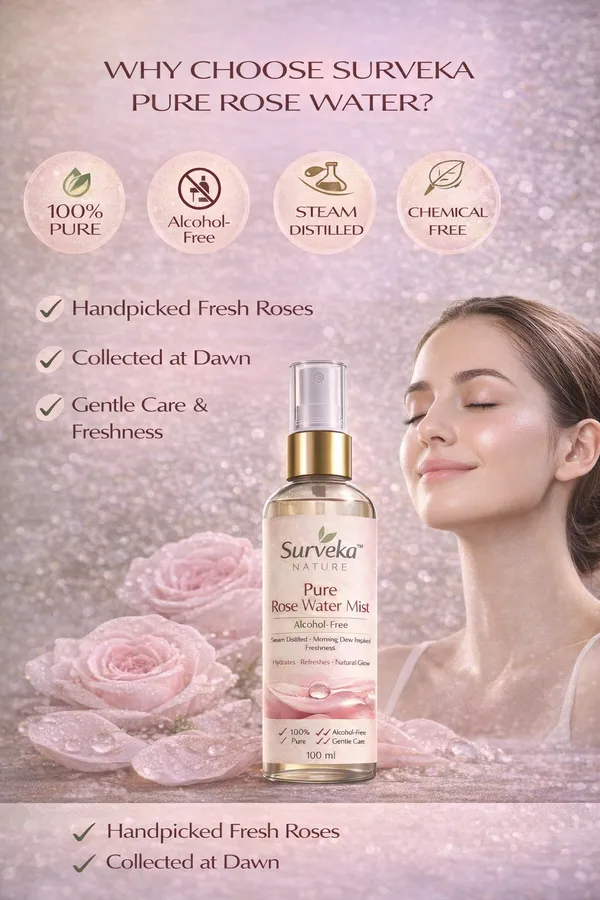 Surveka_Nature_Pure_Rose_Water_Mist_Alcohol_Free_100_Ml