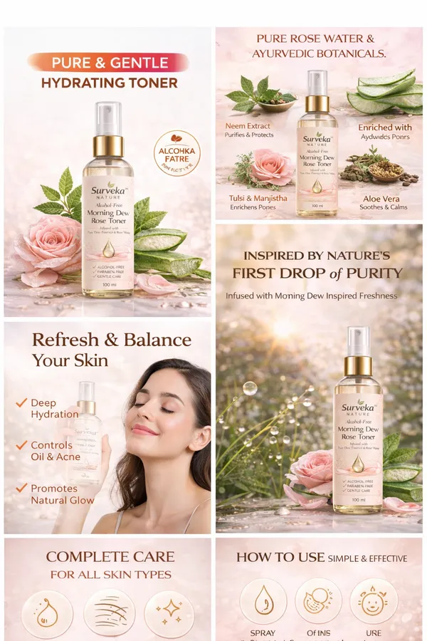 Surveka_Nature_Morning_Dew_Rose_Toner_Alcohol_Free_100Ml
