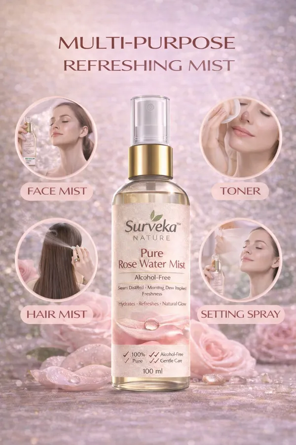 Surveka_Nature_Pure_Rose_Water_Mist_Alcohol_Free_100_Ml
