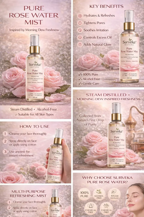 Surveka_Nature_Pure_Rose_Water_Mist_Alcohol_Free_100_Ml