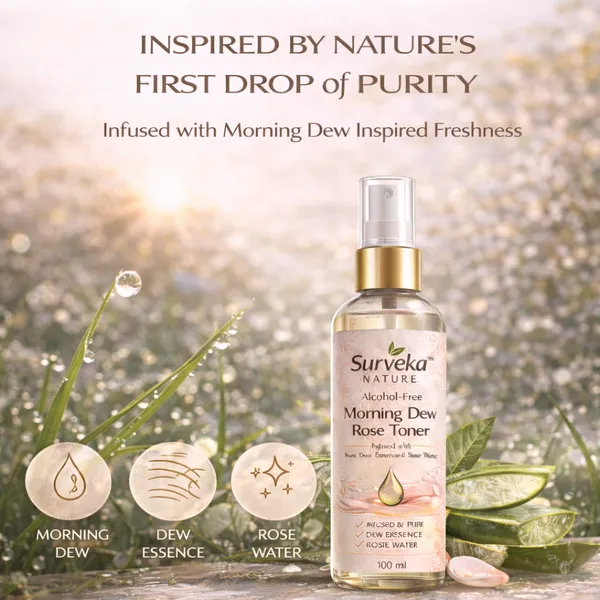 Surveka_Nature_Morning_Dew_Rose_Toner_Alcohol_Free_100Ml