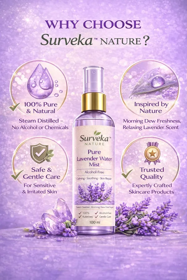 Surveka_Pure_Lavender_Water_Mist_Alcohol-Free_100_Ml