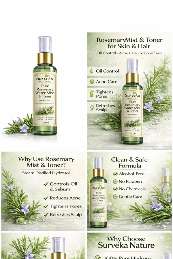 Surveka_Nature_Pure_Rosemary_Water_Mist_&_Toner_100Ml