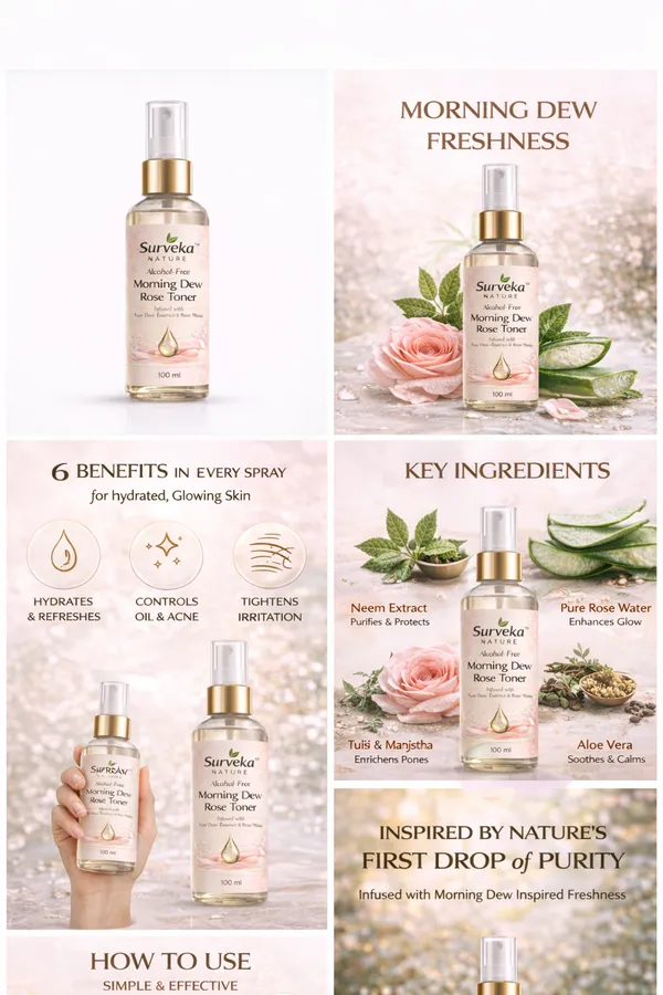 Surveka_Nature_Morning_Dew_Rose_Toner_Alcohol_Free_100Ml