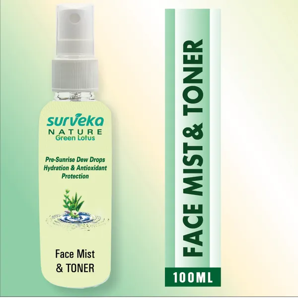 Surveka_Nature_Green_Lotus_Face_Mist_&_Toner_100Ml