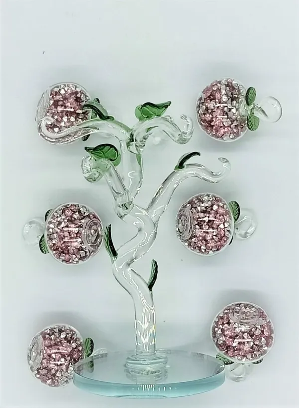 Purple_Glass_6_Apple_Tree_Showpiece