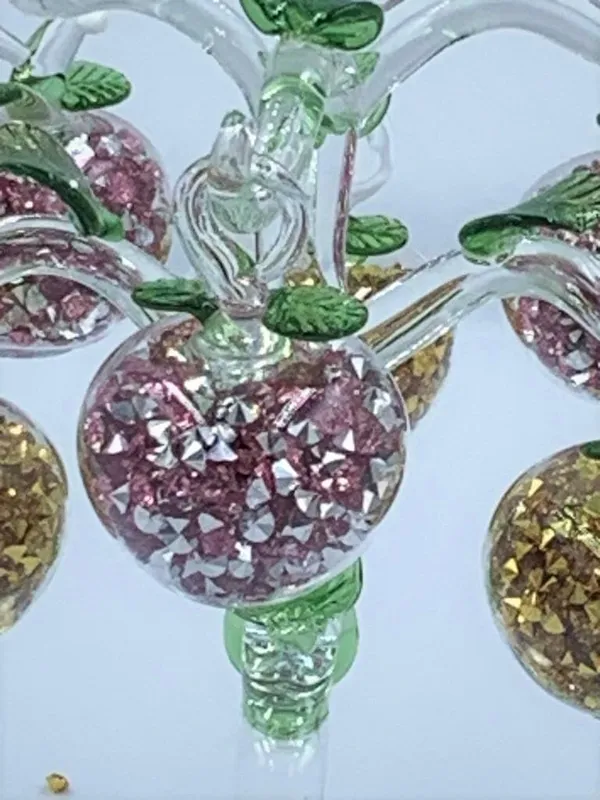 Purple_Glass_6_Apple_Tree_Showpiece