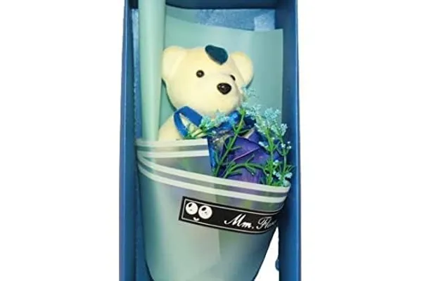 Blue_Artificial_Rose_Bouquet_Teddy_Bear_Flower_Gift_Set
