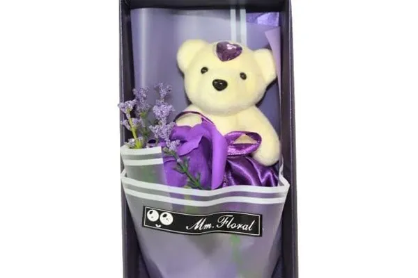 Purple_Artificial_Rose_Bouquet_Teddy_Bear_Gift_Set