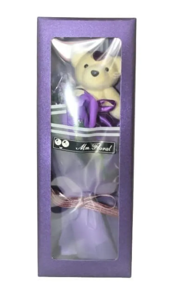 Purple_Artificial_Rose_Bouquet_Teddy_Bear_Gift_Set