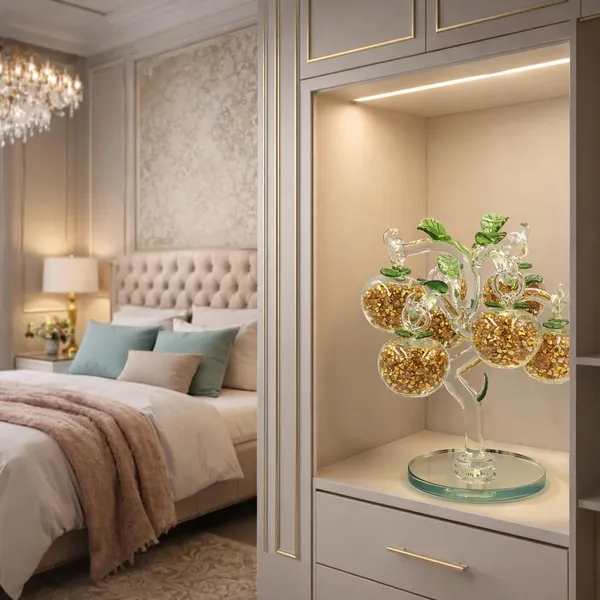 Gold_Glass_6_Apple_Tree_Showpiece