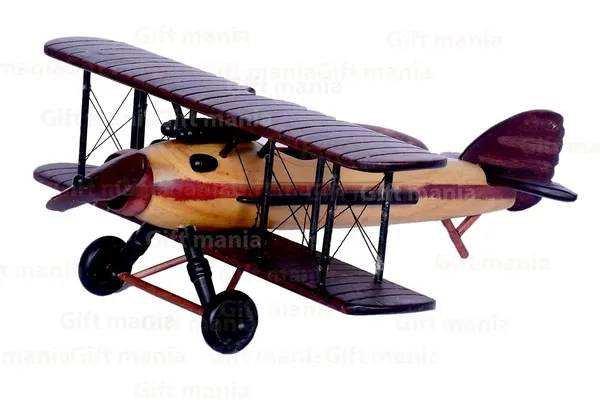 Brown_Vintage_Wooden_Biplane_Aircraft_Model