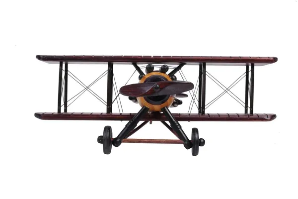 Brown_Vintage_Wooden_Biplane_Aircraft_Model