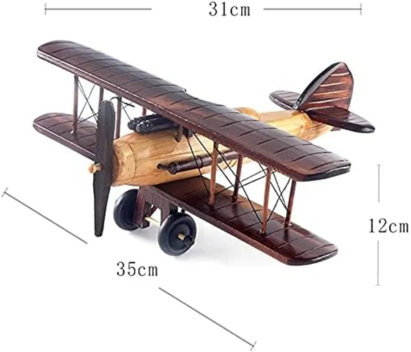 Brown_Vintage_Wooden_Biplane_Aircraft_Model