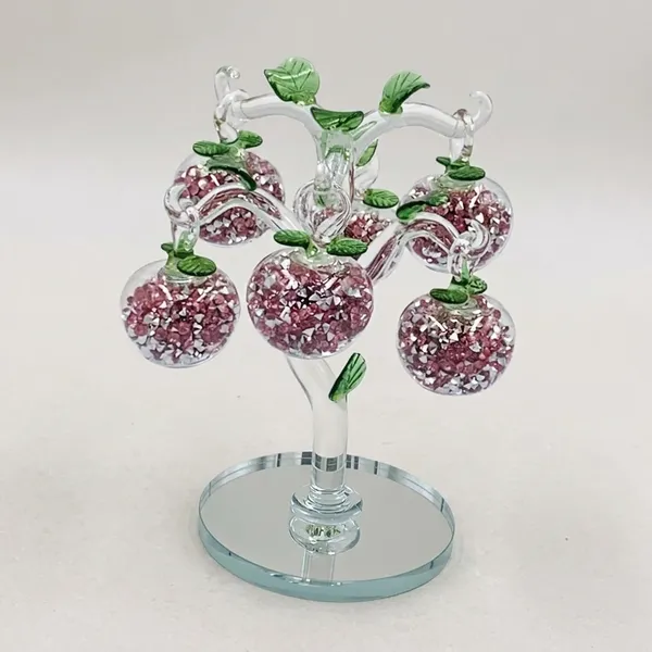 Purple_Glass_6_Apple_Tree_Showpiece