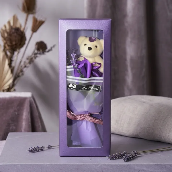 Purple_Artificial_Rose_Bouquet_Teddy_Bear_Gift_Set