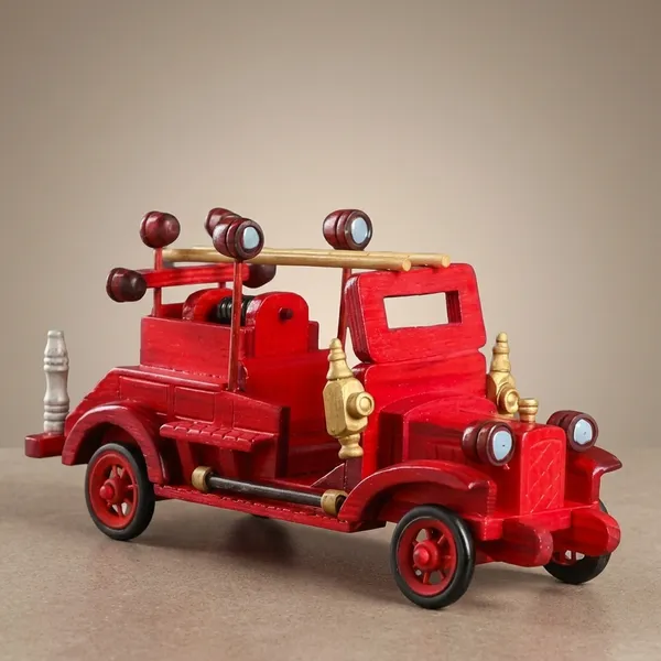 Red_Vintage_Wooden_Fire_Truck_Showpiece