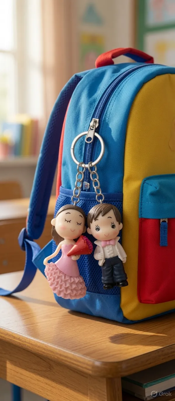 Multicolor_Stainless_Steel_Alloy_Couple_Key_Ring_Set_Set_of_2