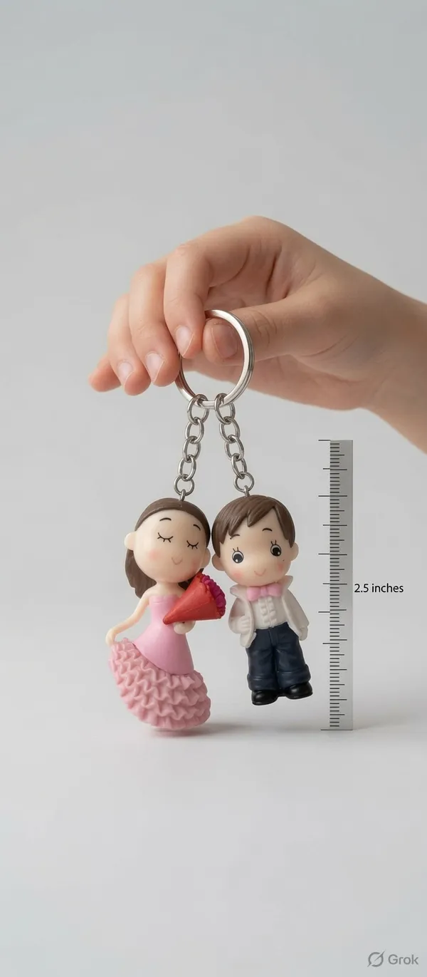 Multicolor_Stainless_Steel_Alloy_Couple_Key_Ring_Set_Set_of_2