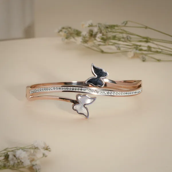 Rose_Gold_Plated_Butterfly_Crystal_Cuff_Bracelet_For_Women