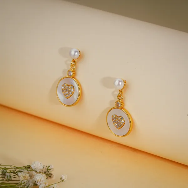 Gold_Plated_And_White_Mother_Of_Pearl_Heart_Drop_Earrings_For_Women