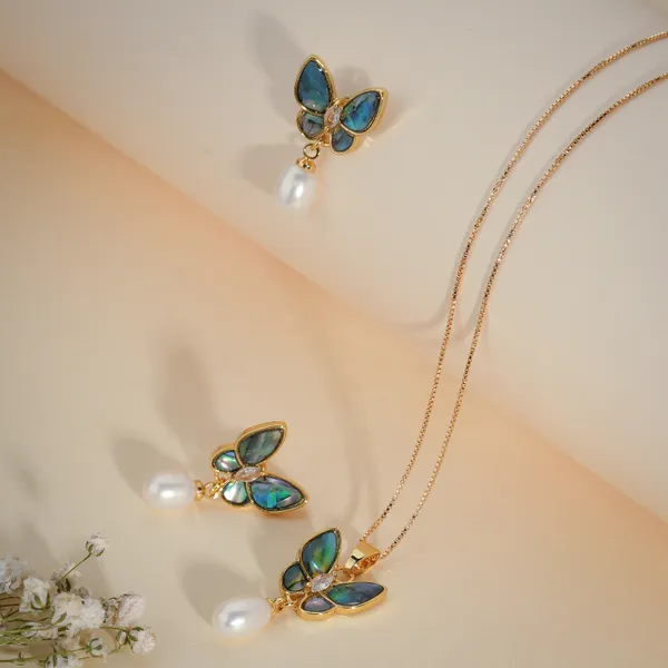 Blue_Abalone_Shell_Gold_Plated_Butterfly_Pearl_Drop_Jewelry_Set_For_Women