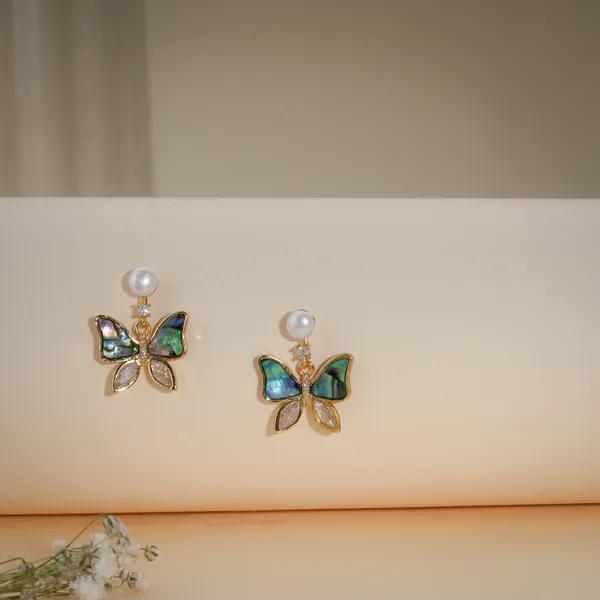 Gold_Pearl_Abalone_Butterfly_Drop_Earrings_For_Women