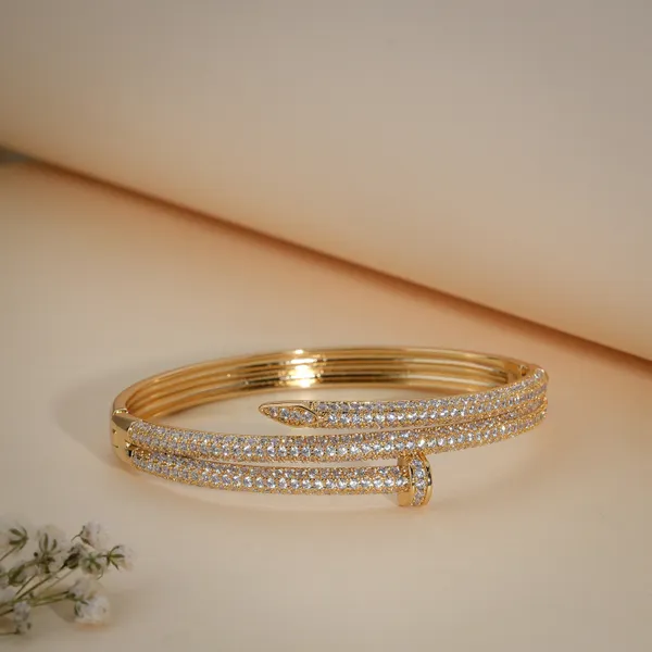 Gold_Plated_Crystal_Studded_Spiral_Bangle_Bracelet_For_Women
