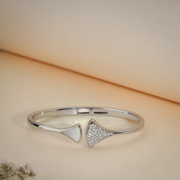 Silver_Plated_Open_Cuff_Bracelet_Triangular_Accents_For_Women