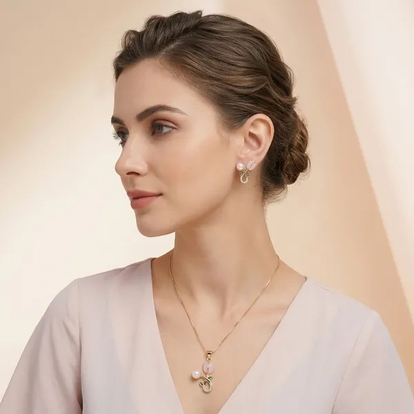 Gold_And_Pink_Stone_Pearl_Floral_Jewellery_Set_For_Women