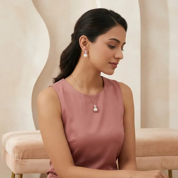 Rose_Gold_Plated_Crystal_Pearl_Drop_Necklace_And_Earrings_Set_For_Women