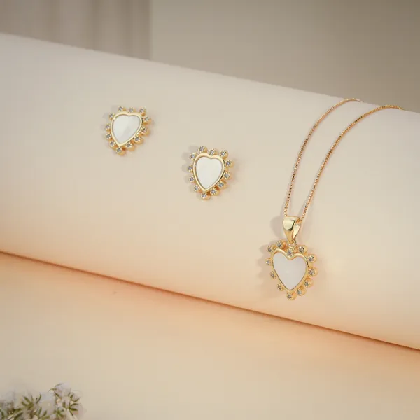 Gold_Mother_Of_Pearl_Heart_Crystal_Pendant_And_Earring_Set