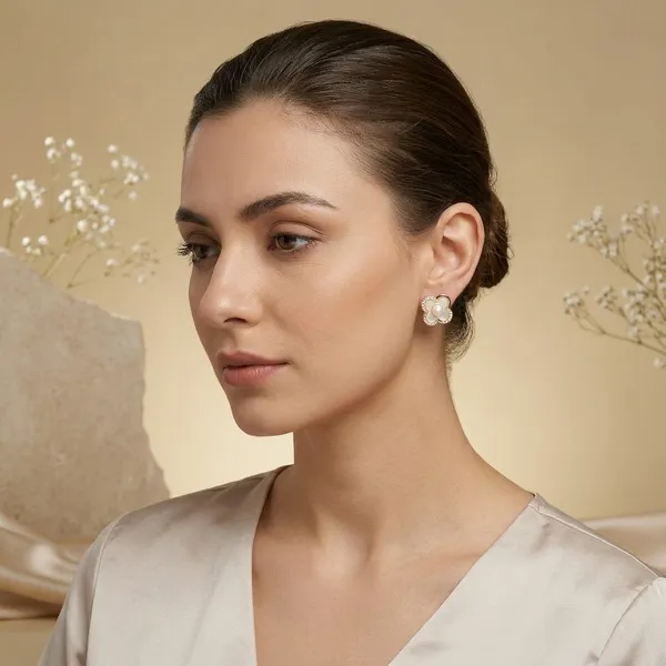 Gold_Plated_Pearl_Crystal_Floral_Stud_Earrings_For_Women