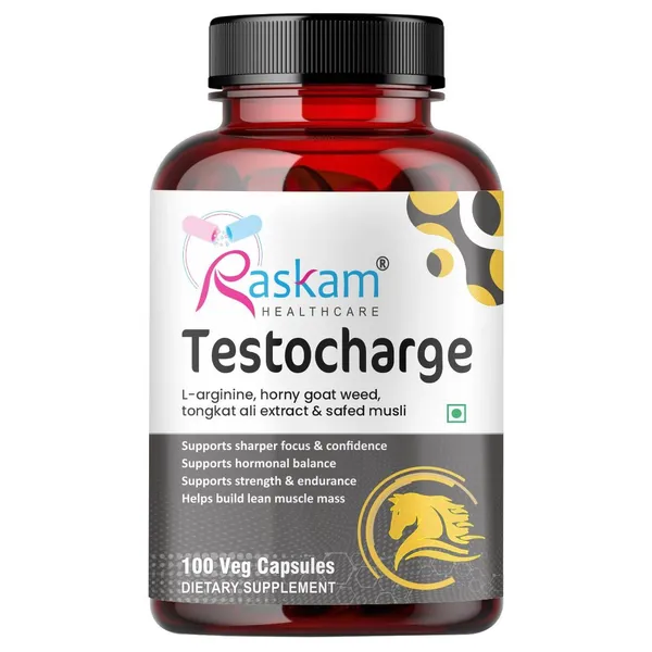 Raskam_Testocharge_100_Capsules_Supports_Strength_Stamina_For_Men