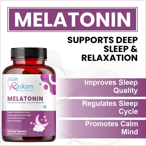 Raskam_Melatonin_5mg_100_Capsules_Promotes_Sleep_And_Relaxation