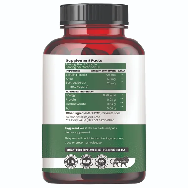 Raskam_Spirulina_Super_Foods_60_Capsules_Supports_Weight_Management_Boosts_Immunity_For_Both_Men_Women