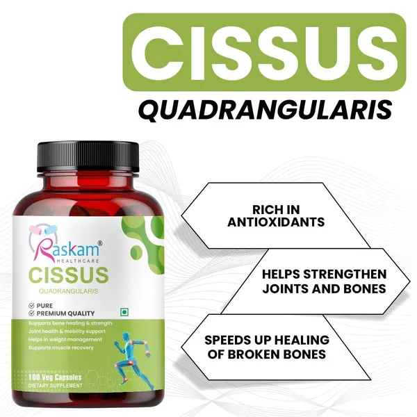 Raskam_Cissus_Quadrangularis_Extract_1000mg_100_Veg_Capsules_Bone_Joint_Wellness