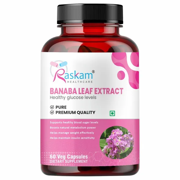 Raskam_Banaba_Leaf_Extract_60_Veg_Capsules_Non_Gmo_Gluten_Free_Supports_Healthy_Blood_Sugar_Levels