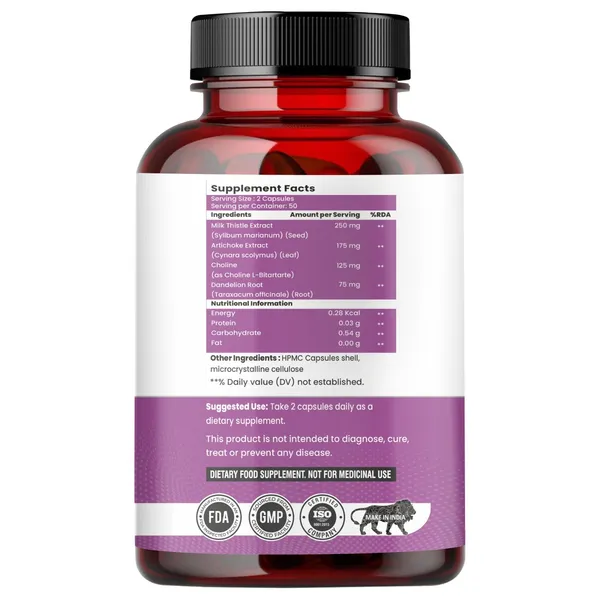 Raskam_Milk_Thistle_Complex_Liver_Gall_Bladder_Health_Supplement_Antioxidant_Anti_Inflammatory_Liver_Detox_Liver_Refresher_100_Veg_Capsules