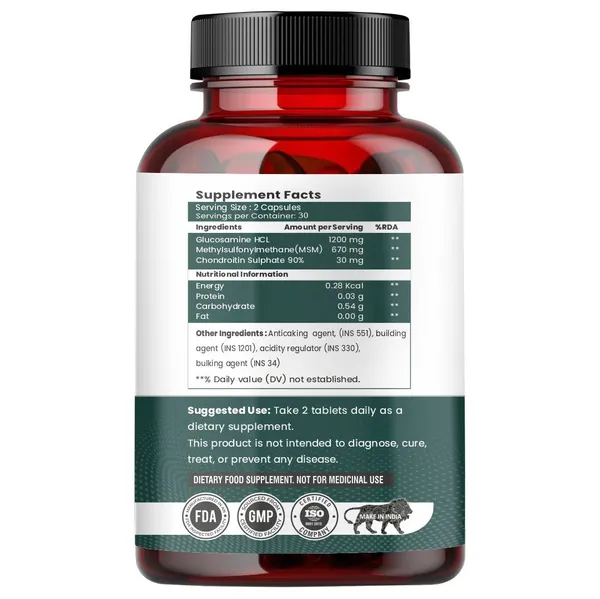 Raskam_Glucosamine_Chondroitin_Msm_For_Cartilage_Joint_And_Bone_60_Capsules
