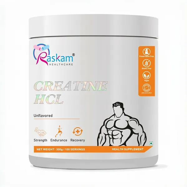 Raskam_Pure_Creatine_Hcl_Powder_Unflavoured_100_Sevings_Rapid_Absorption_Enhanced_Muscle_Strength_Power_300gm