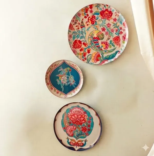 Floral_Printed_Decorative_Wall_Plates_Set_Of_3