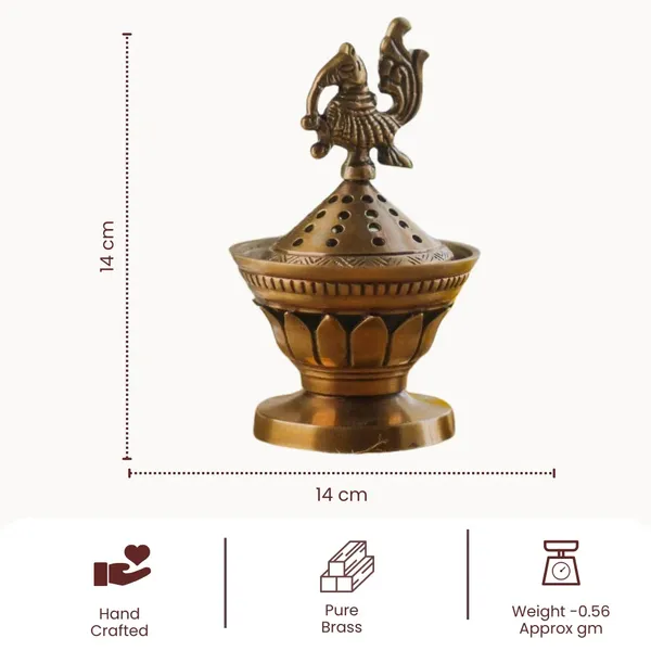 Brass_Peacock_Dhoop_Burner_With_Perforated_Dome